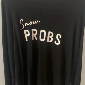 black winter soft long sleeve shirt